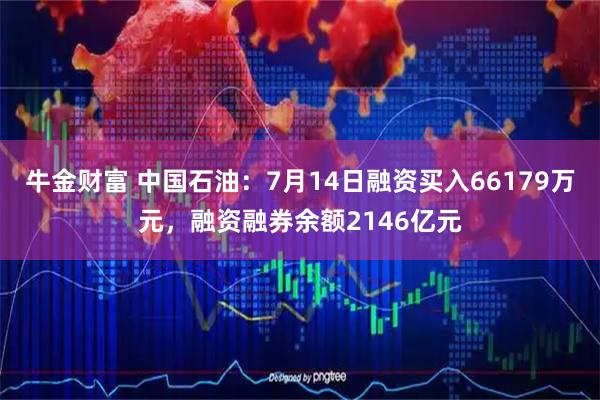 牛金财富 中国石油：7月14日融资买入66179万元，融资融券余额2146亿元
